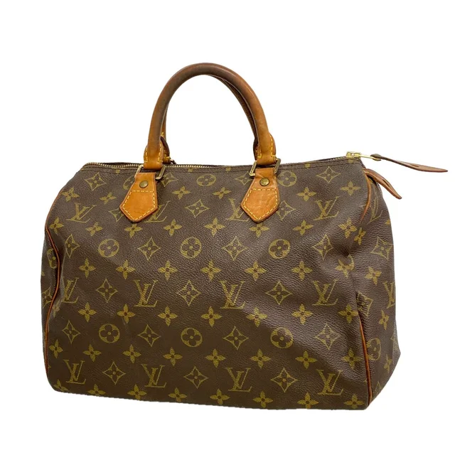 Louis Vuitton Handbag Monogram Speedy 30 Brown in Brown from The Reluxe