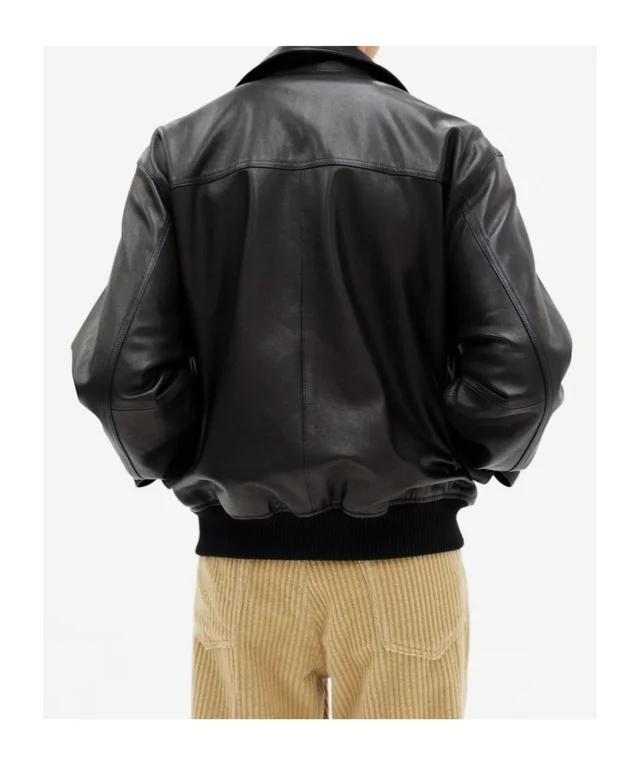 Auralee Long-sleeve leather jacket, photo 9 of 9 from SENSER