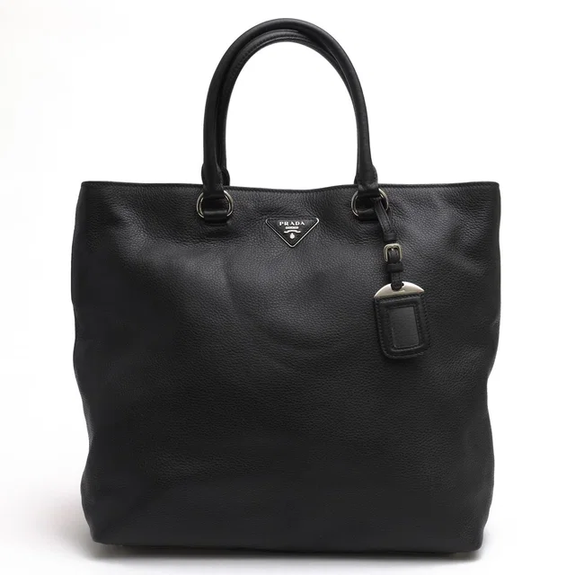 Prada Tote Bag Leather Black Sully in Black Leather from The Reluxe