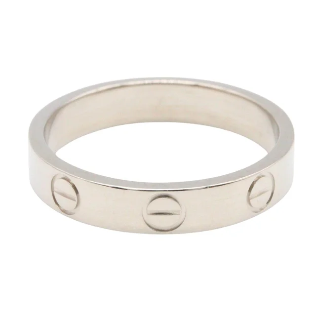 Cartier Mini Love Au750 White Gold Ring Size 51 in White from LuxUness, photo 2 of 2