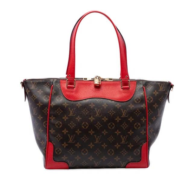 Brown Louis Vuitton Monogram Estrela MM Satchel in Brown Coated canvas from Designer Revival