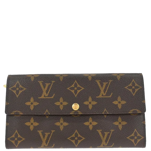Louis Vuitton 2003 Monogram Porte Monnaie Credit Wallet M61725 in Coated canvas from AMORE Vintage Tokyo