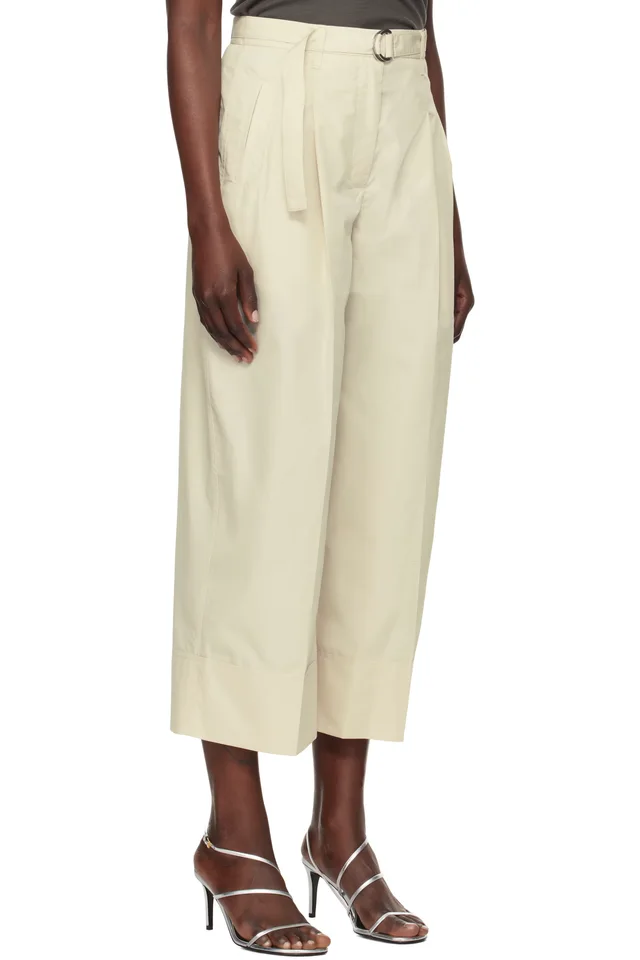 3.1 Phillip Lim Off-White Double Pleat Wide Cropped Trousers, photo 2 of 2 from SSENSE