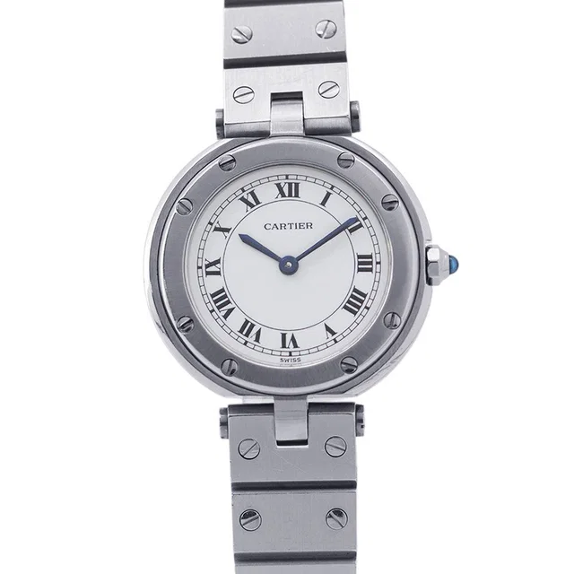 Cartier Santos Vendôme SM W26mm Stainless Steel White Dial8192 in White from GALLERY RARE