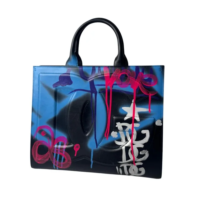 Dolce & Gabbana DG Daily Paint Tote Bag in Leather from The Reluxe