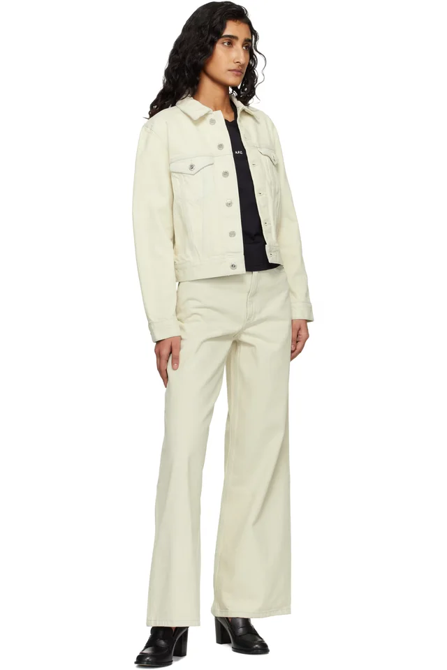 A.P.C. Off-White Clyde Jeans, photo 4 of 4 from SSENSE
