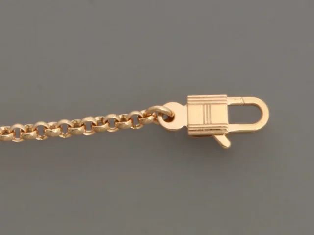 Hermès 18K Rose Gold Kelly Clochette Bracelet in Pink from Ann's Fabulous Finds, photo 3 of 6