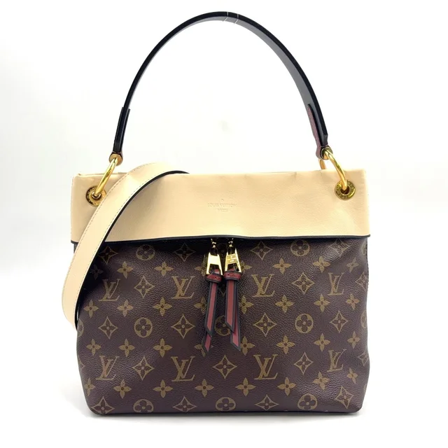 Louis Vuitton Roulis Besace Monogram Leather Ivory Brown Shoulder Bag Gold in Brown Leather from The Reluxe