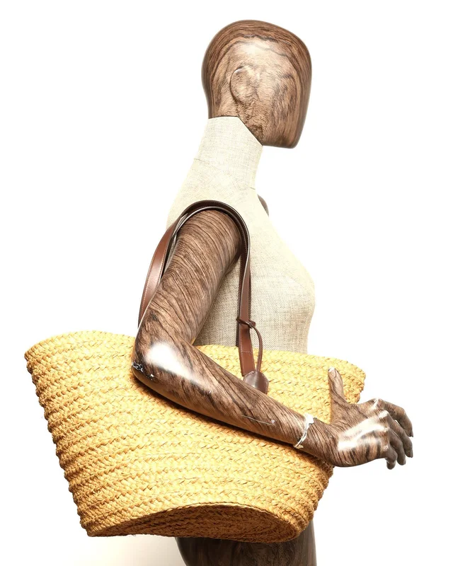 Saint Laurent Panier Raffia Tote Bag in Raffia from A Retro Tale, photo 8 of 8