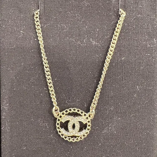 Chanel CC Diamente Gold Necklace in Gold from Luxury Promise