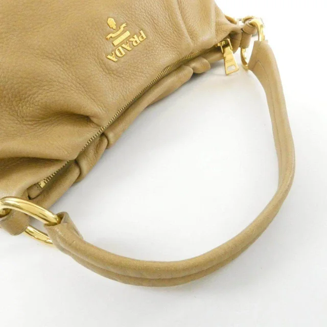 Prada Cervo Antik Shoulder Bag in Beige Deer skin from LuxUness, photo 5 of 9