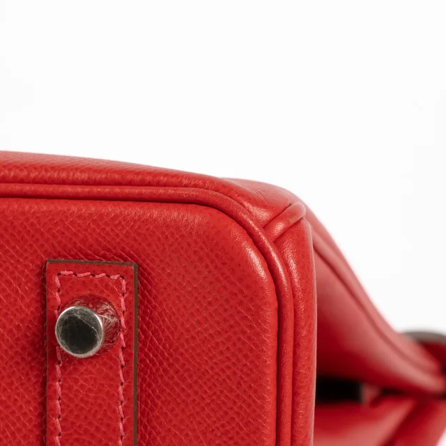 Hermès Birkin 30 Rouge Casaque Epsom PHW in Red Epsom leather from Labellov, photo 11 of 12