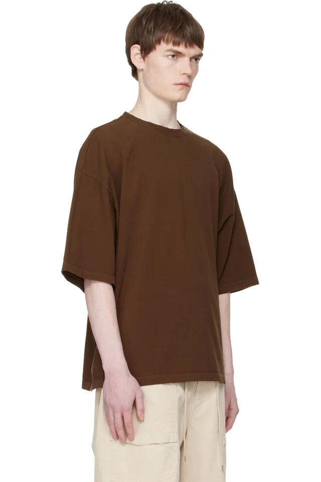 Entire Studios Brown Heavy Boxy T-shirt, photo 2 of 4 from SSENSE