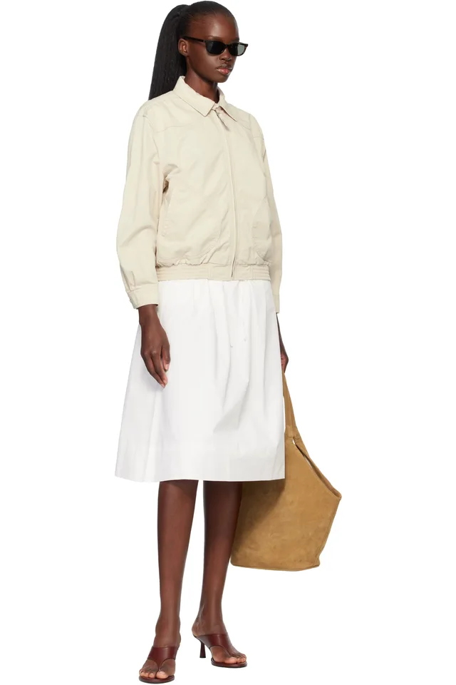 Nothing Written Beige Margaret Cotton Cricket Jacket, photo 4 of 4 from SSENSE