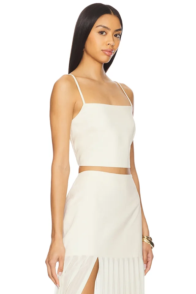 4th & Reckless Lucian Crop Top in Cream, photo 2 of 4 from REVOLVE (Canada)