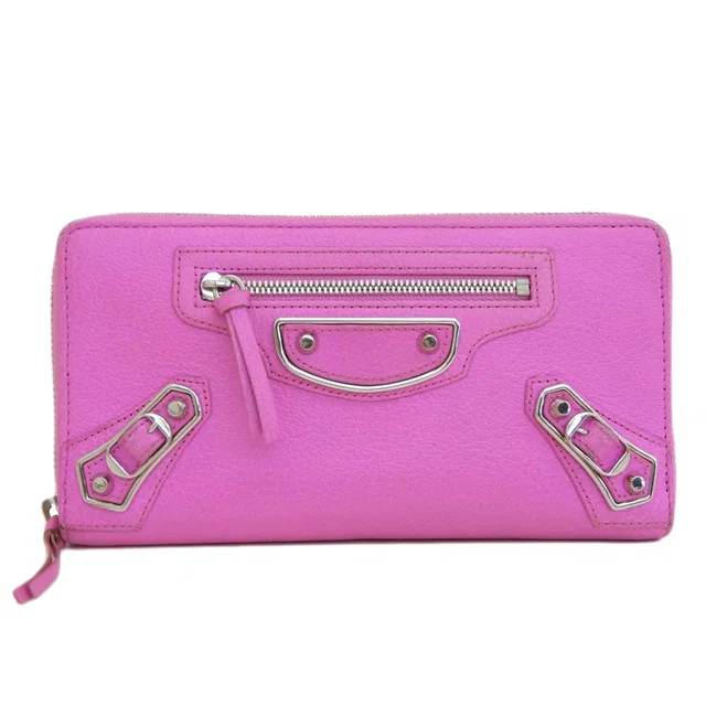 Balenciaga Classic Metallic Edge Continental Wallet in Leather from LuxUness