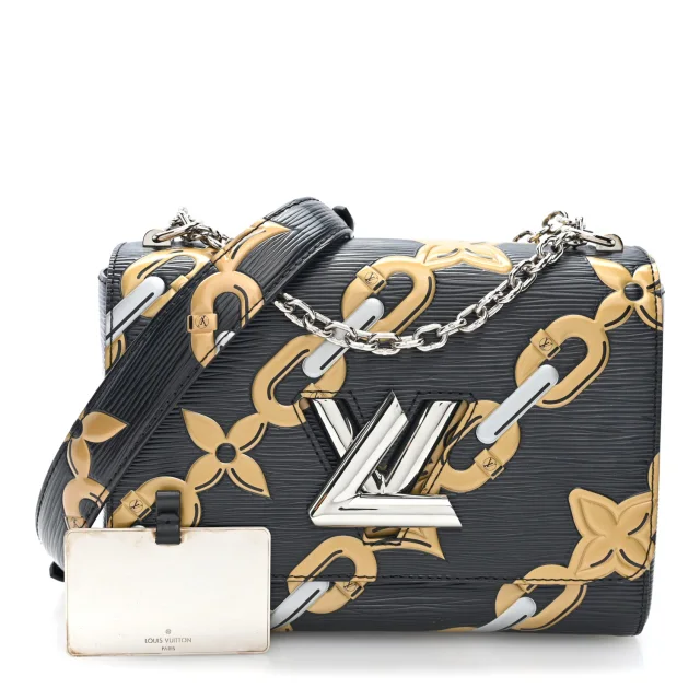 Louis Vuitton Epi Chain Flower Twist Shoulder Bag MM Black in Black Leather from FASHIONPHILE, photo 3 of 10