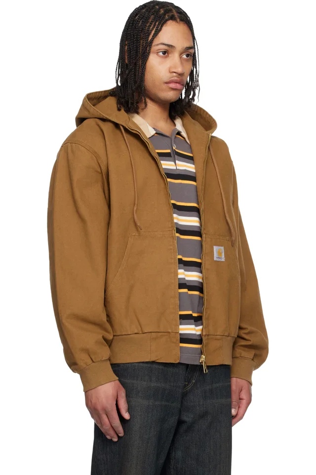 Carhartt Work In Progress Tan OG Active Jacket, photo 2 of 4 from SSENSE