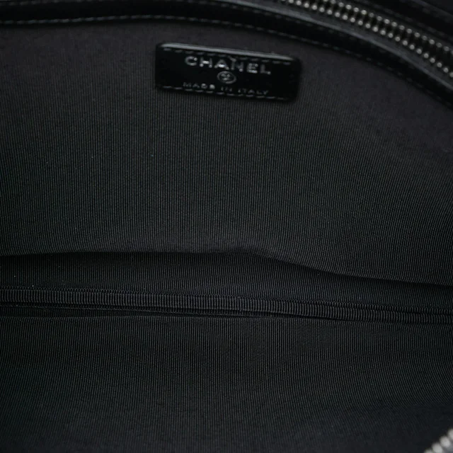 Black Chanel Medium Canvas La Pausa Zip O Case Clutch in Black Canvas from Designer Revival, photo 2 of 2