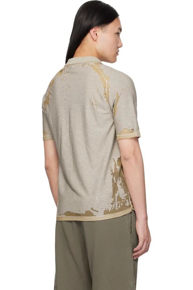Diesel Beige T-Hector Polo, photo 3 of 4 from SSENSE