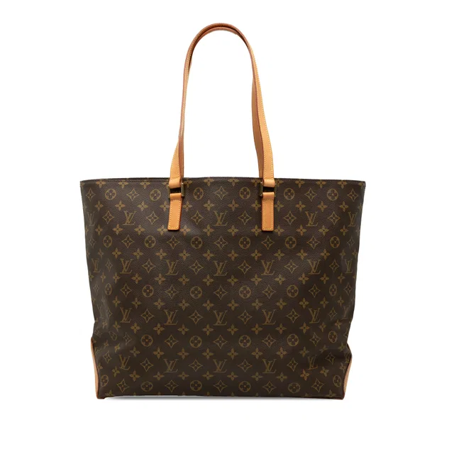 Brown Louis Vuitton Monogram Cabas Alto Tote Bag in Brown Coated canvas from Designer Revival