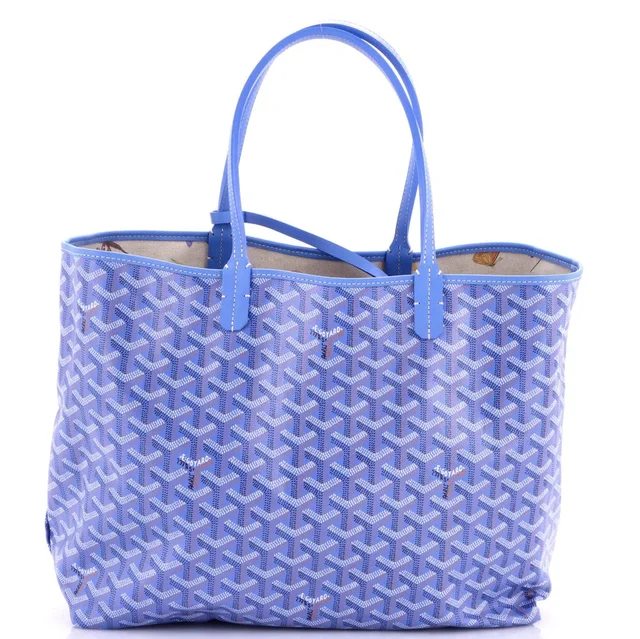 Goyard Saint Louis Reversible Tote Coated Canvas and Printed Canvas PM in purple Coated canvas from Rebag