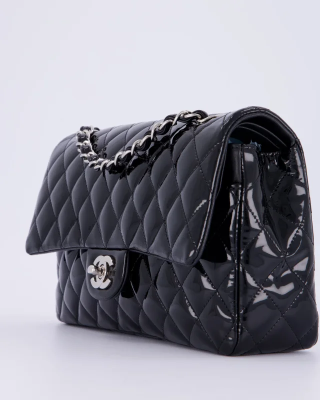 Chanel Medium Double Flap Bag in Black Patent leather from Sellier, photo 10 of 18