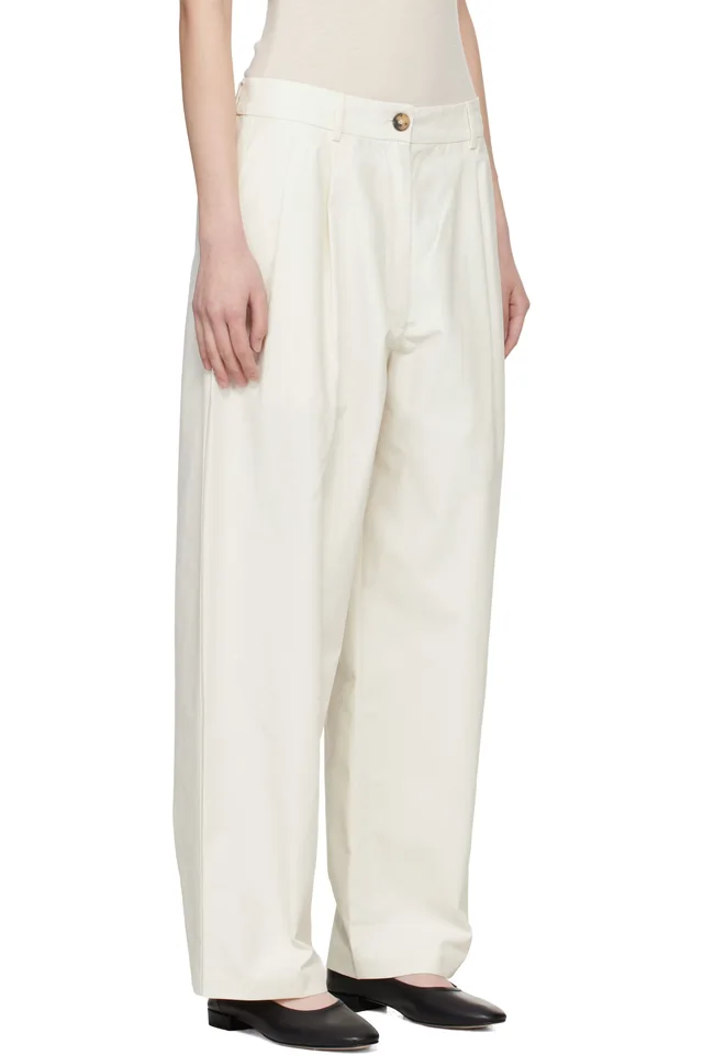 Cordera White Technical Tailored Trousers, photo 2 of 4 from SSENSE