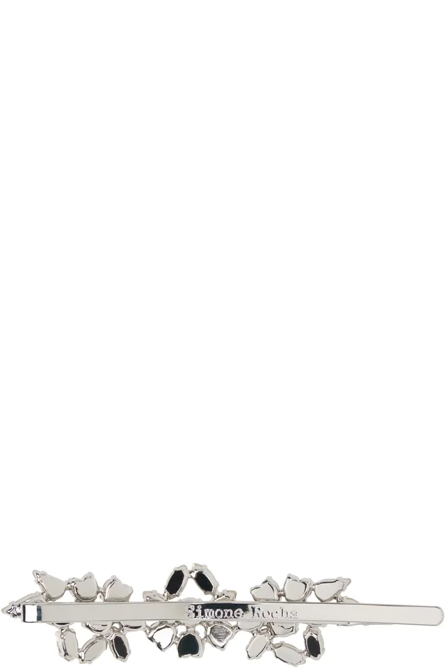 Simone Rocha Silver Heartbloom Hair Clip, photo 2 of 3 from SSENSE