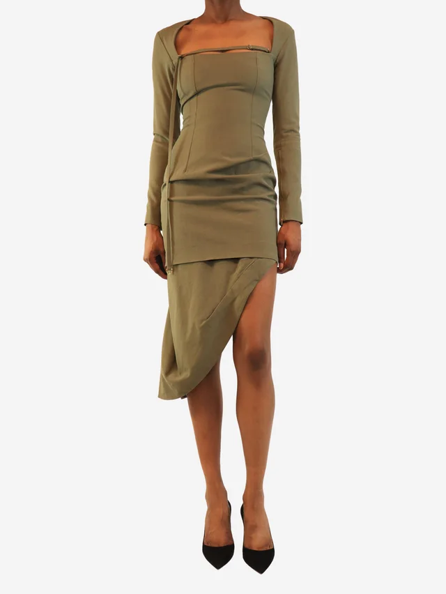 Jacquemus Green La Montagne dress - size UK 6 in Green from Sign of the Times