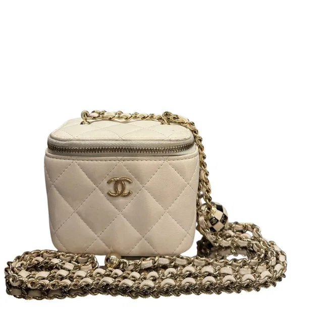 Chanel Mini White Vanity Bag in White from Luxury Promise