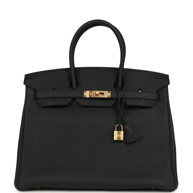 Hermès Birkin 35 Black Togo Gold Hardware in Black Togo leather from Madison Avenue Couture