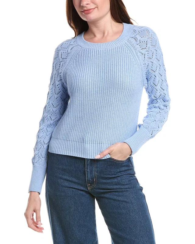 &Isla Daniela Pointelle Sleeve Top, image 1 of 1 from Gilt