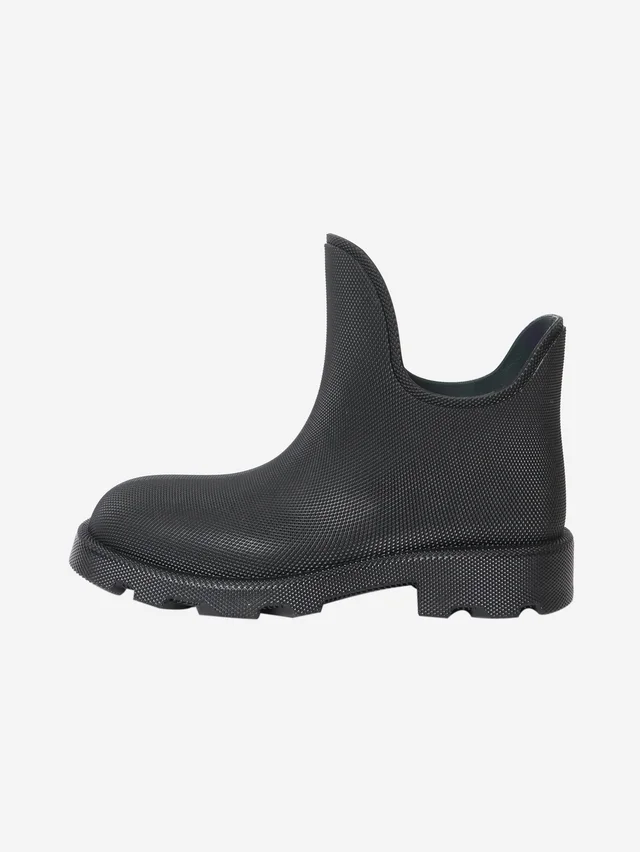Burberry Black rubber ankle boots - size EU 42 (UK 9) in Black Leather from Sign of the Times