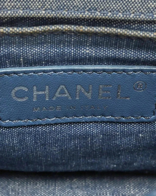 Chanel Square Denim Medallion Flap Bag in Denim from A Retro Tale, photo 7 of 9