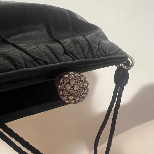 Judith Leiber Vintage Black Lizard Silver Antique Crystal Top Clutch in black Lizard from Poshmark, photo 7 of 10