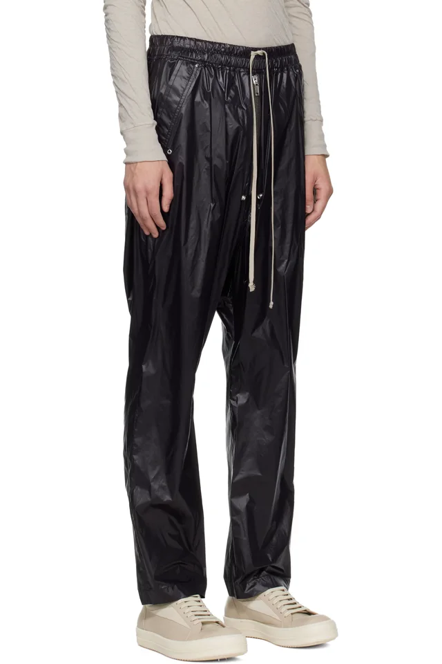 Rick Owens Black Temple Bela Trousers, photo 2 of 4 from SSENSE