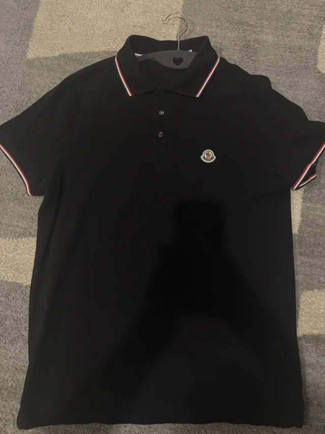 Moncler Polo in Black, Men's (Size Large) in black from Grailed