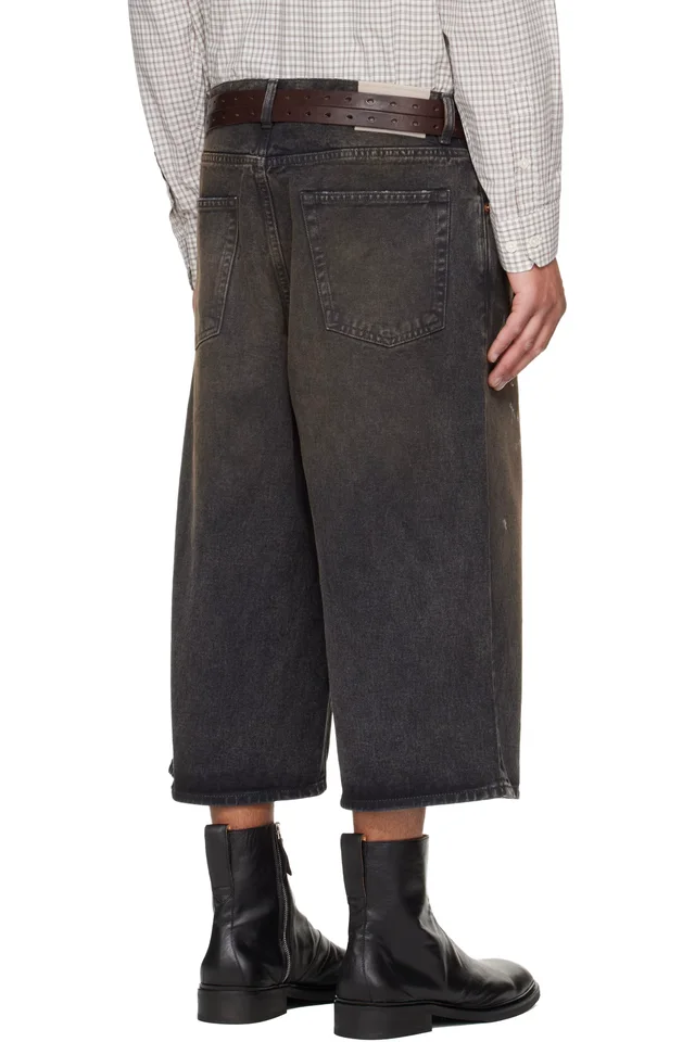 OUR LEGACY Black Capri Cut Denim Shorts, photo 3 of 5 from SSENSE