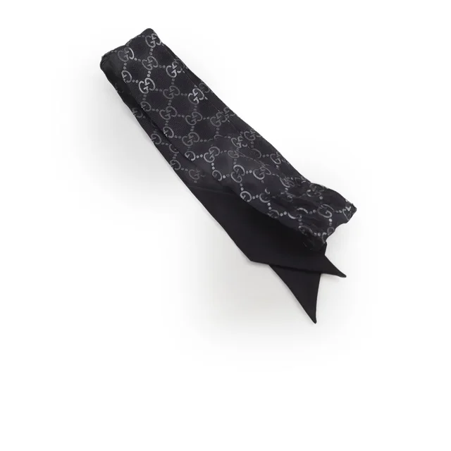 Gucci GG Bandeau BB Black in Black Silk from The Purse Affair