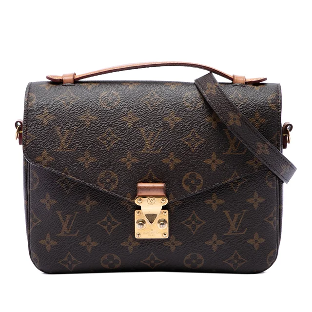 Brown Louis Vuitton Monogram Pochette Metis Satchel in Brown Coated canvas from Designer Revival, photo 1 of 1