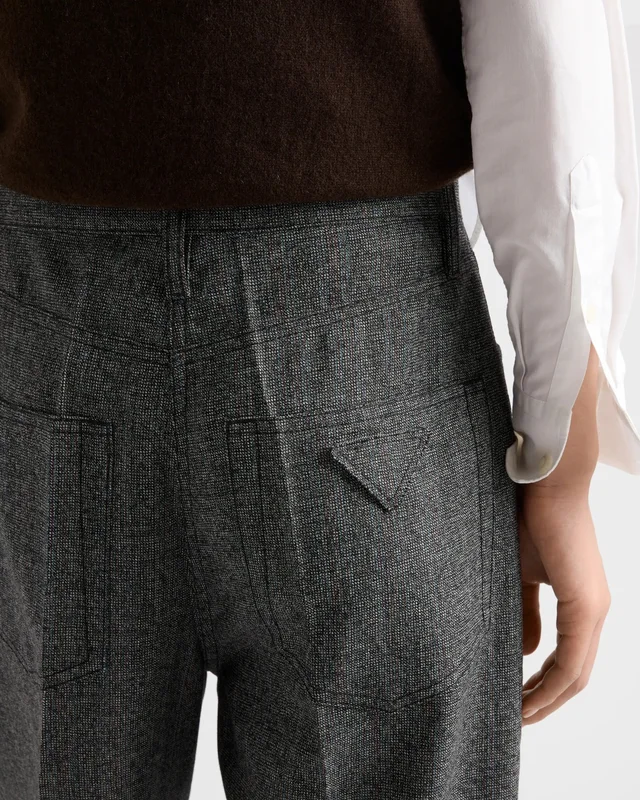 Prada Mouliné wool pants, photo 5 of 6 from SENSER