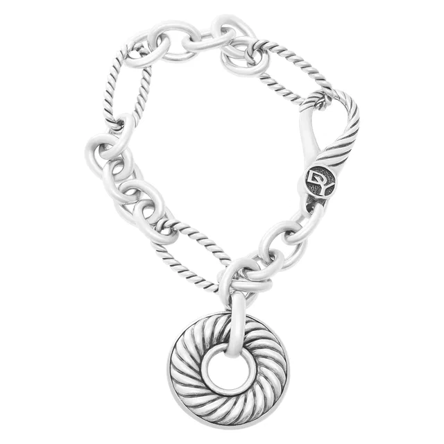 David Yurman Bracelet In 18k & sterling silver in Silver Yellow Gold, Sterling Silver from Gray And Sons