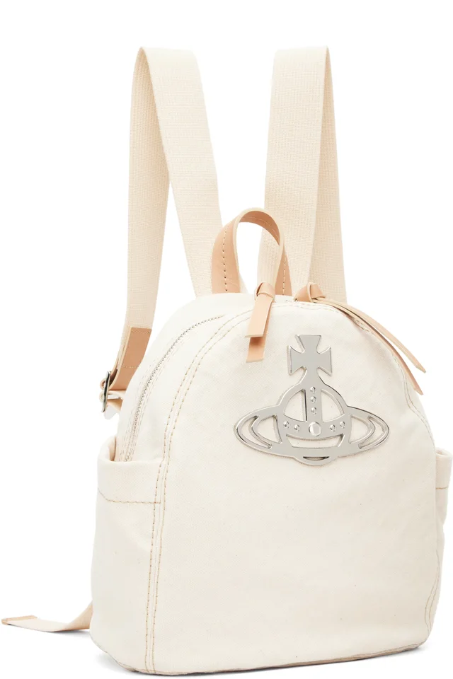 Vivienne Westwood Beige George Small Backpack, photo 2 of 4 from SSENSE