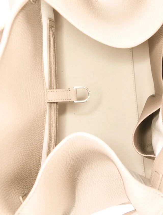 The Row Shoulder Bag handbags, wallets & cases in Silver Calfskin from The RealReal, photo 6 of 6