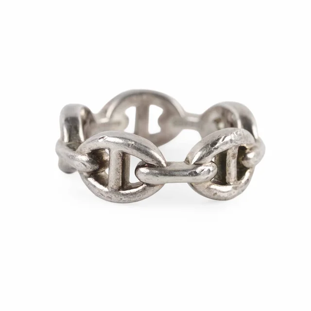 Hermès Chaine D'Ancre Enchainee Ring Size 51 from The Purse Affair