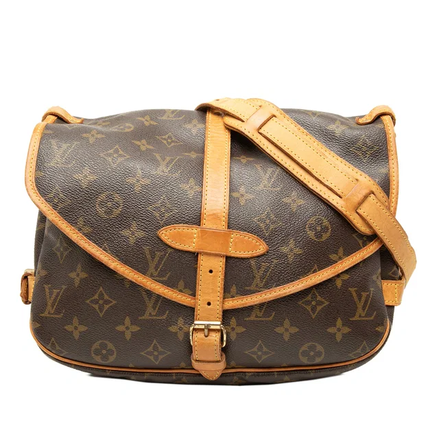 Brown Louis Vuitton Monogram Saumur 30 Crossbody Bag in Brown Coated canvas from Designer Revival, photo 1 of 1