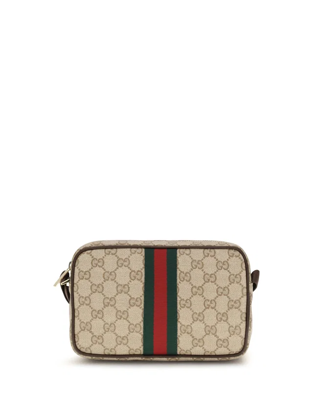 Gucci Shoulder Bag — Beige Cotton; Linen; Polyurethane in Beige Nylon from HEWI