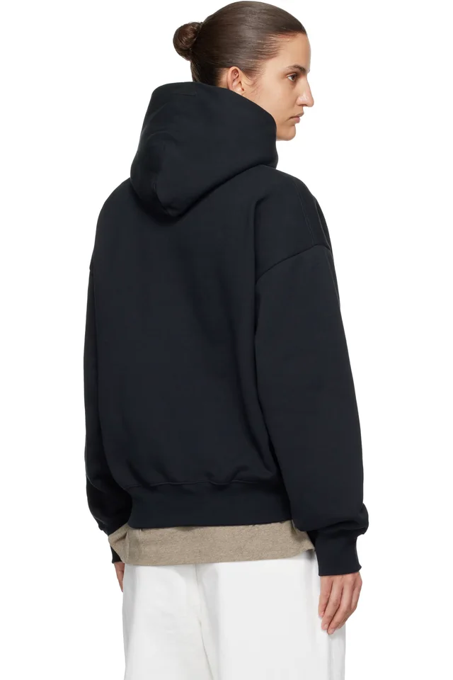 Fear of God ESSENTIALS Black Classic Hoodie, photo 3 of 4 from SSENSE