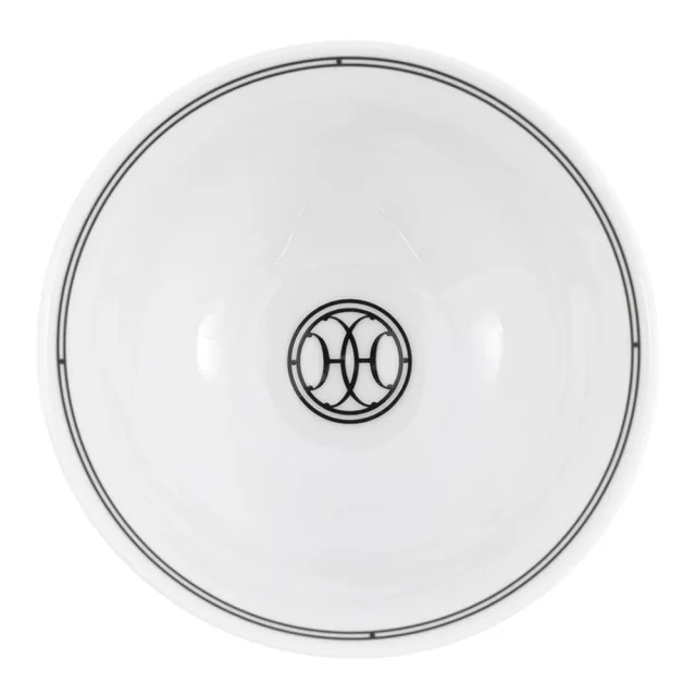 Hermès H Deco Bowls (Set of 2) White/BlackP037084P Porcelain Size 12.5 cm in White from GALLERY RARE, photo 5 of 10